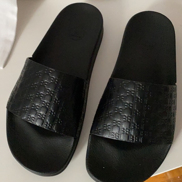 Balmain Shoes | Nwt Balmain Slides All Black Size 4eu 0 | Poshmark